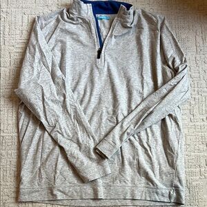 Men's Gray Quarter-Zip Sweater- J. McLaughlin